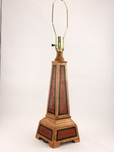 Load image into Gallery viewer, Red Oak and Lace Wood Lamp