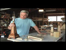 Load and play video in Gallery viewer, Reclaimed Redwood Lamp