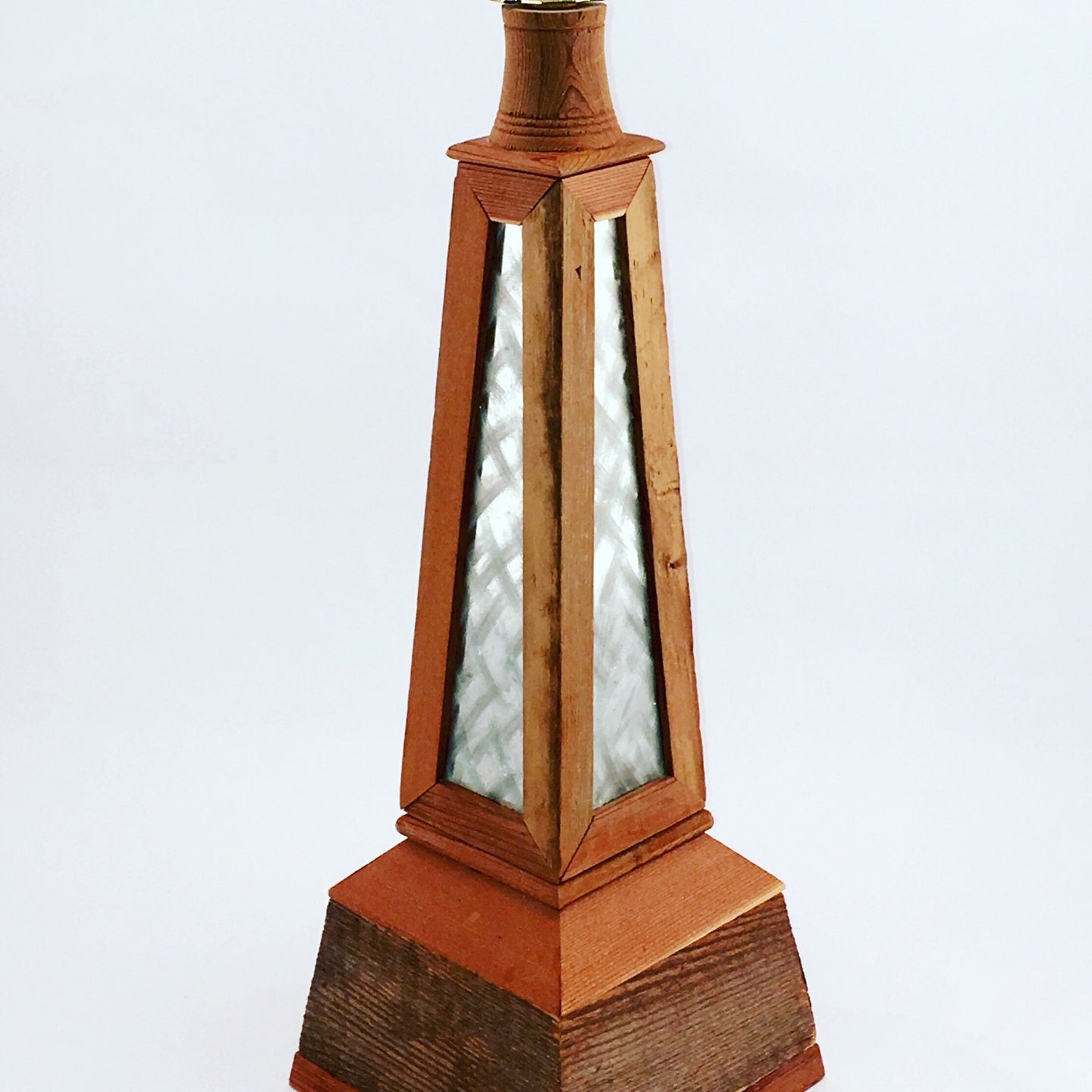 Reclaimed Redwood Lamp