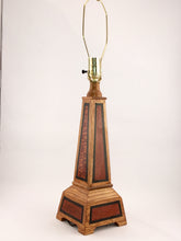 Load image into Gallery viewer, Red Oak and Lace Wood Lamp

